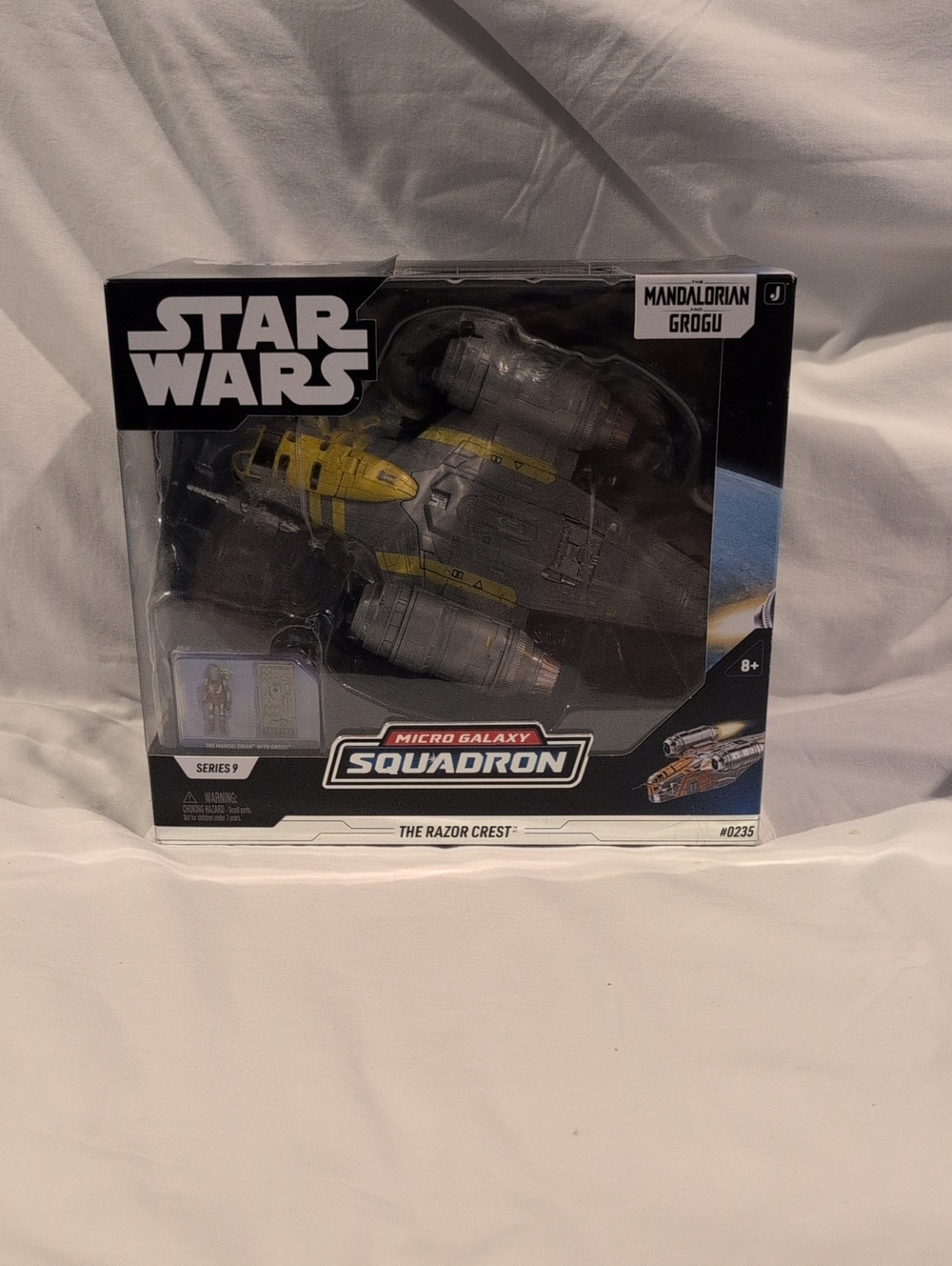 Star Wars Razor Crest Micro Galaxy Squadron Toy - Gray & Yellow